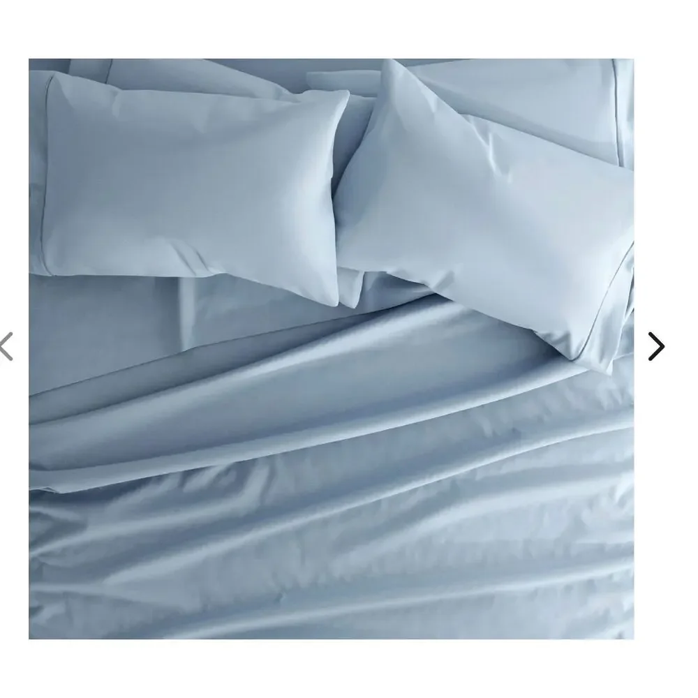 Premium 6 Pc King Sheet Set Microfiber Light Blue Ultrasoft Hypoallergenic New